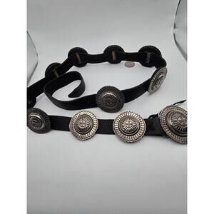 NWT Navajo Gary Begay Sterling Silver Concho Belt 46"